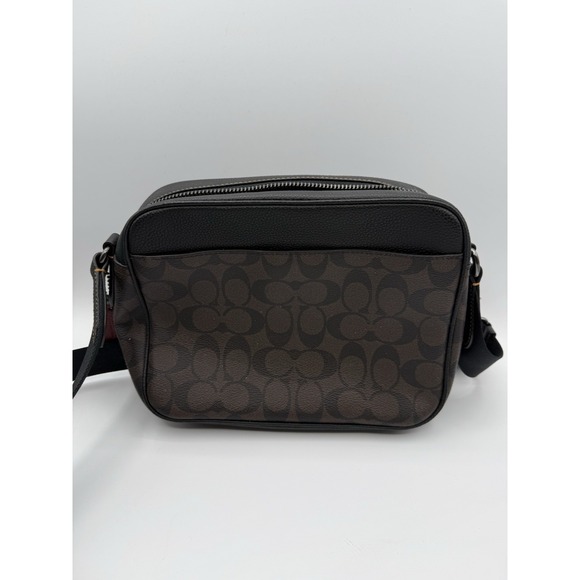 NWT Coach Shoulder Bag CB846 Hudson Crossbody Signature Canvas Leather Brown - Picture 6 of 8